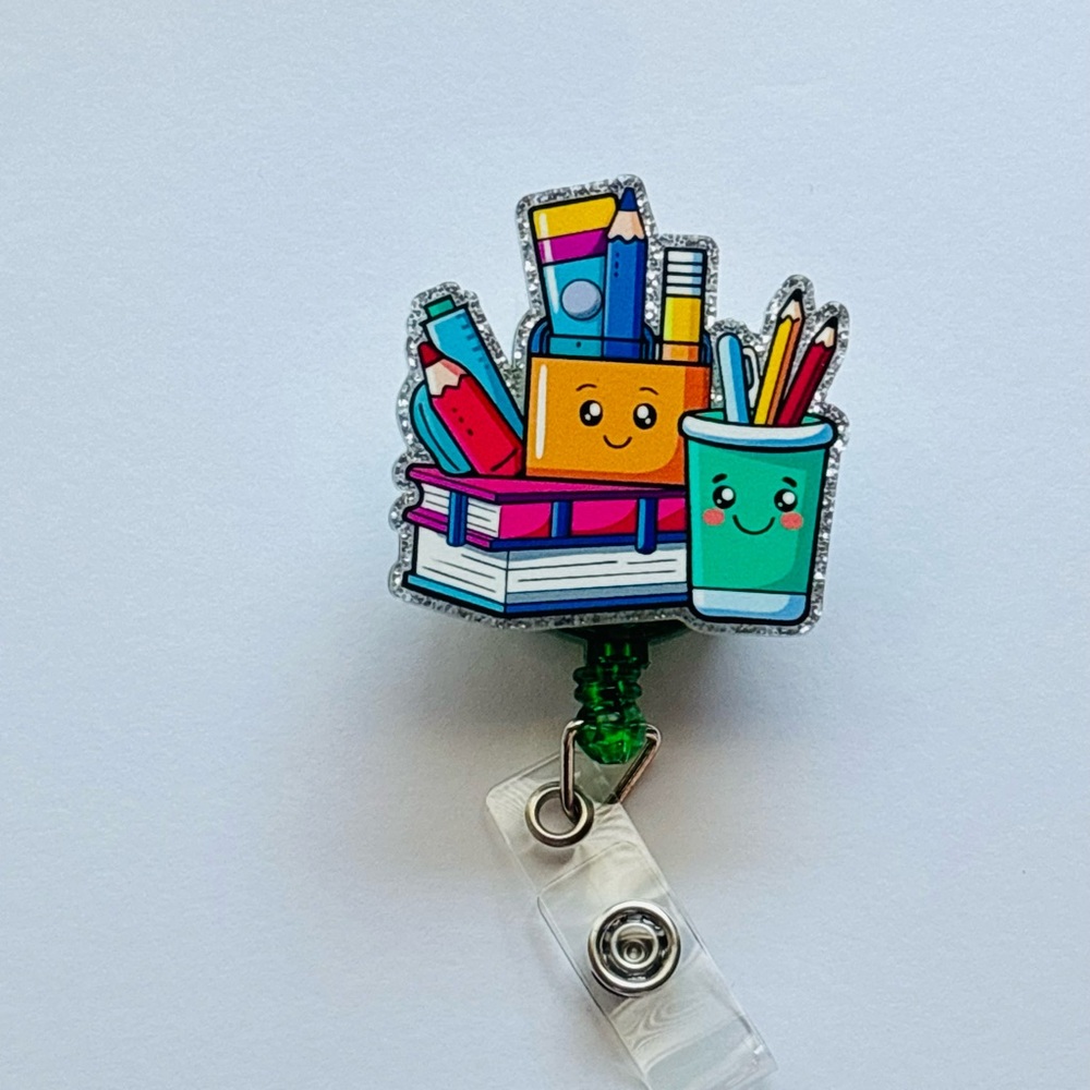 Cute Stationery Badge Reel